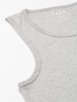 Faso Men's Cotton Rib Comfort Color Vest