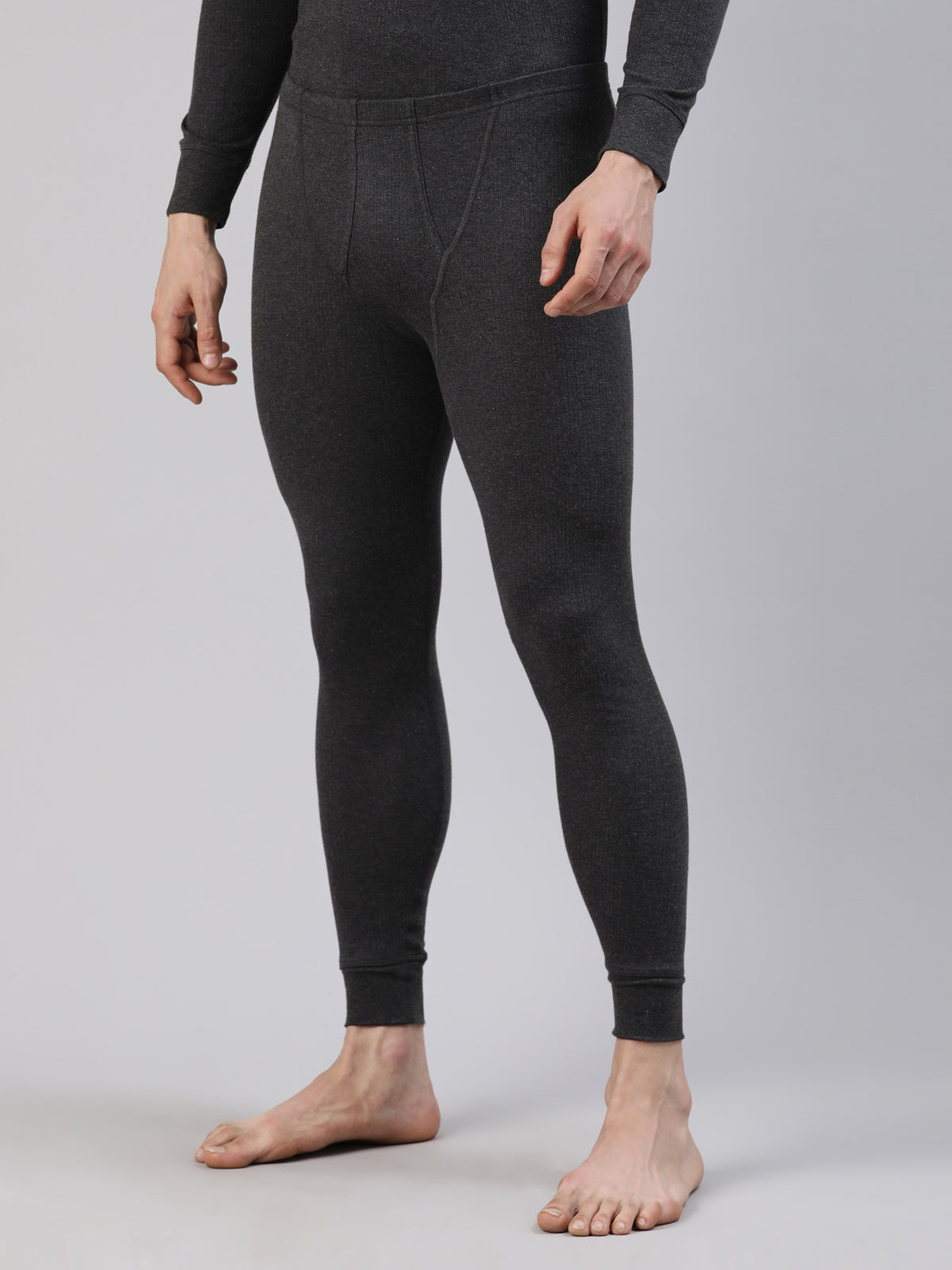 FASO Men’s Thermal Long Pants with Rib