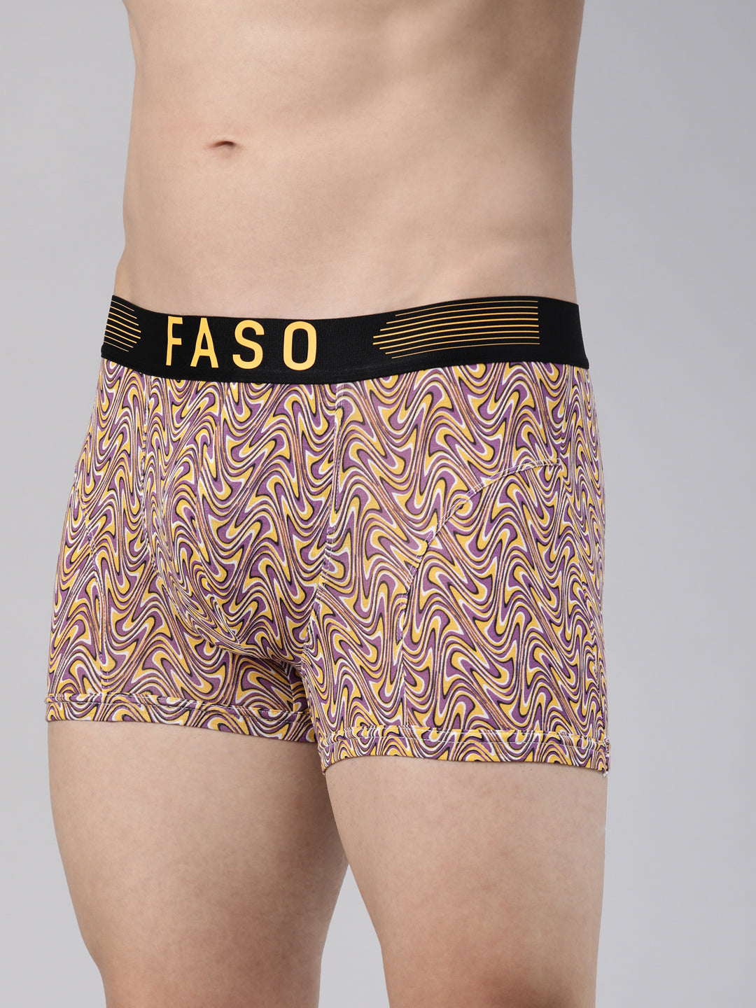 Faso Men's Premium Micro Modal Printed Trunk