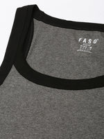 Faso Men's Cotton Racerback Color Vest