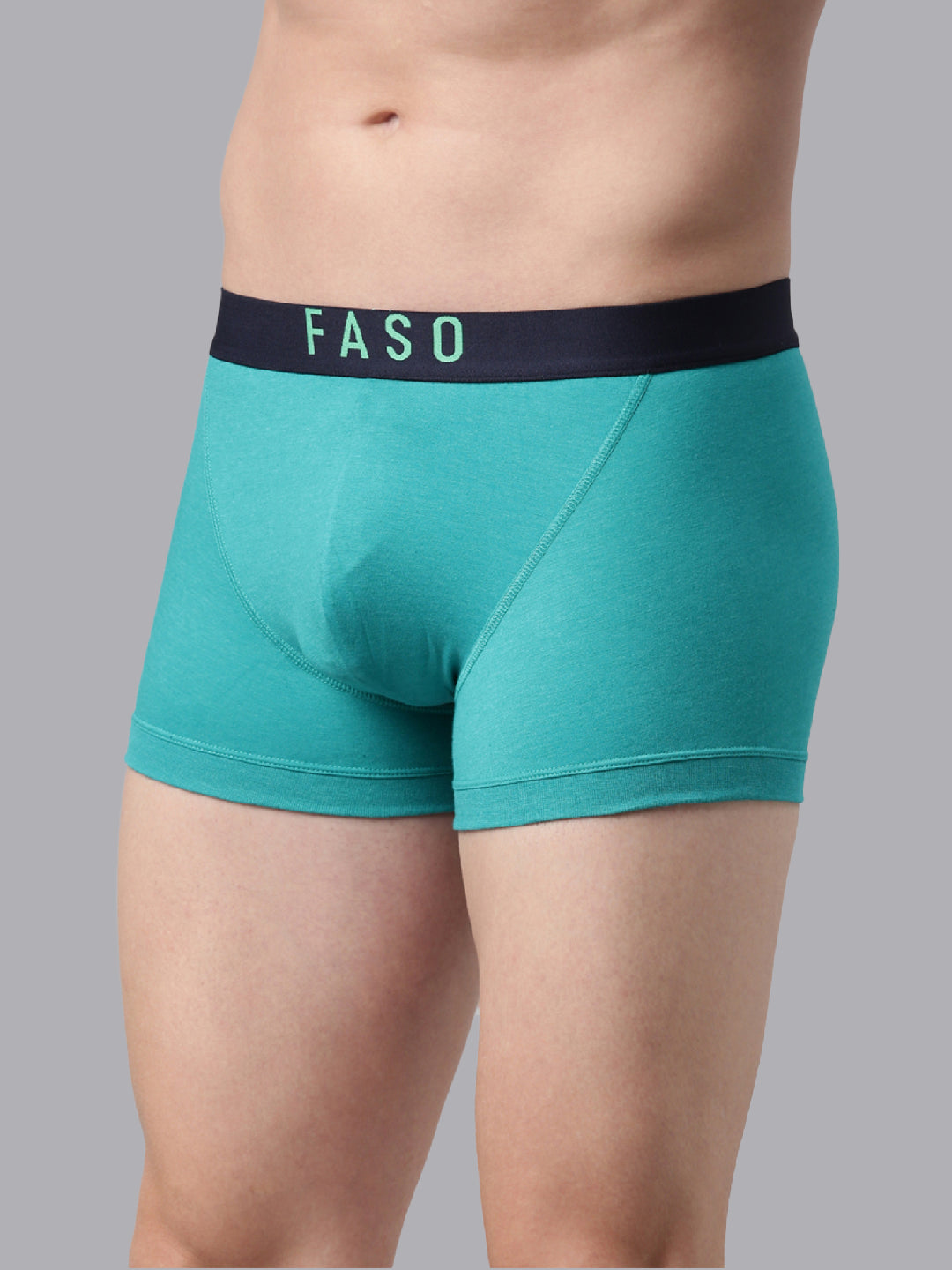 Faso Men's Cotton V-Front Shaped Stretchable Trunk