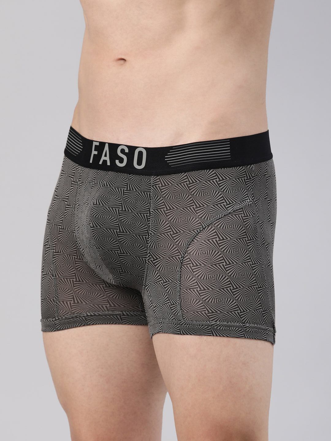 Faso Men's Premium Micro Modal Printed Trunk