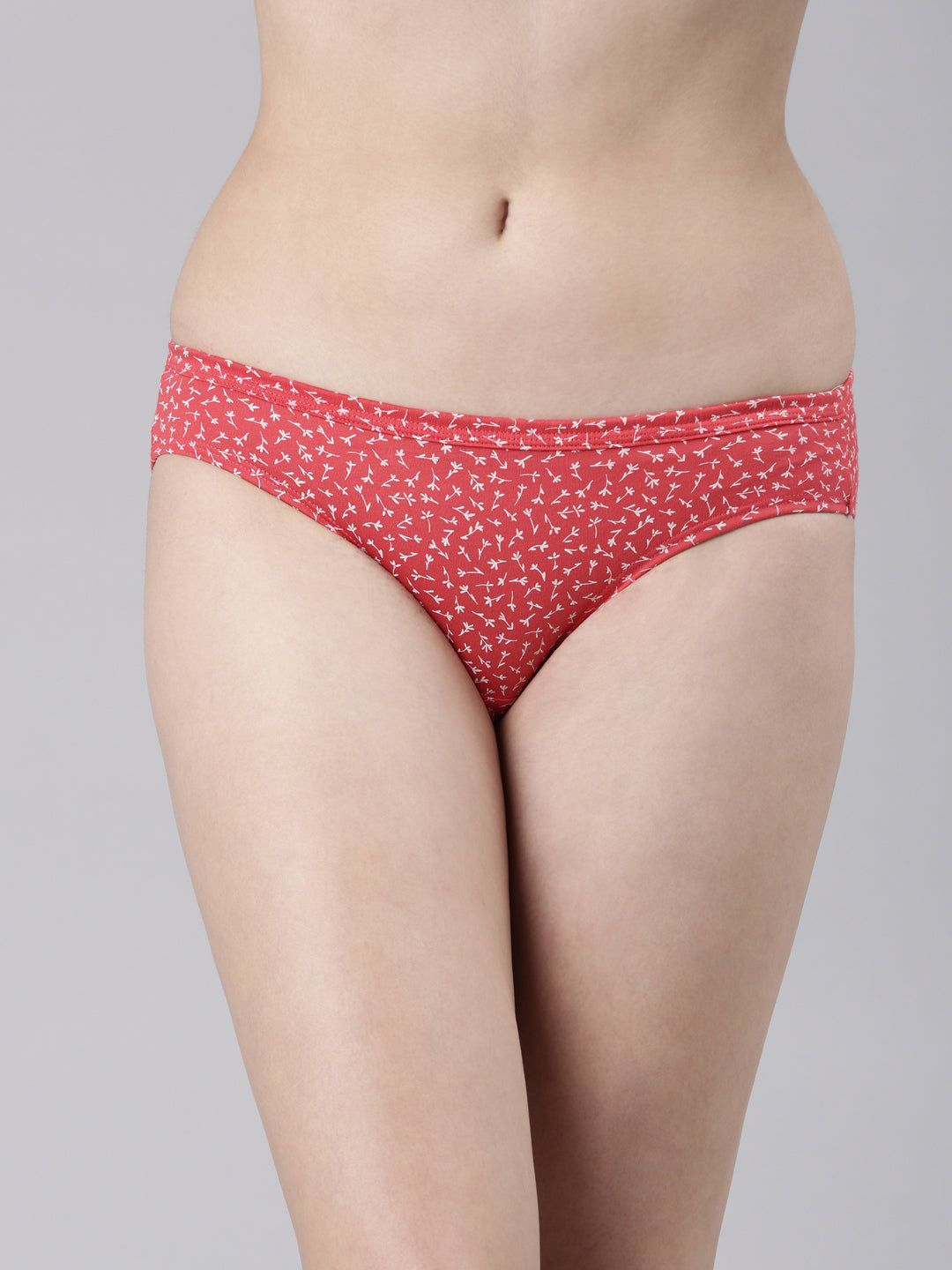 Faso Women's Cotton Inner Elastic Bikini (Pack of 2)