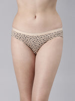 Faso Women's Cotton Outer Elastic Bikini (Pack of 2)