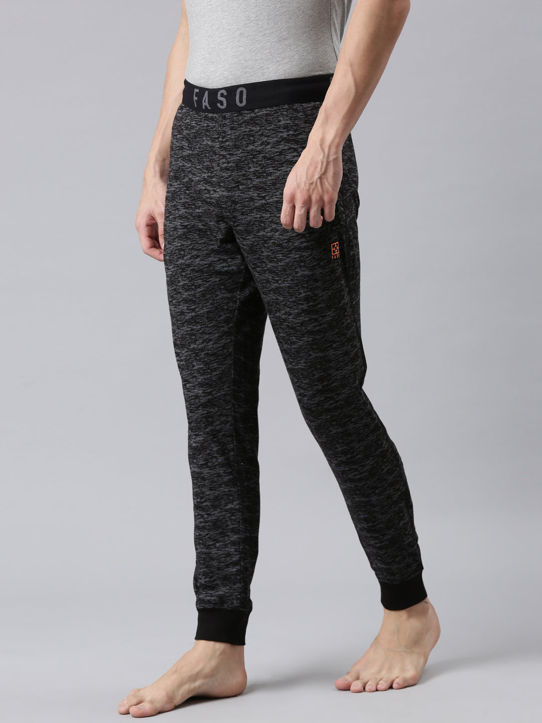 Faso Men's Premium Cotton Outer Elastic Jogger