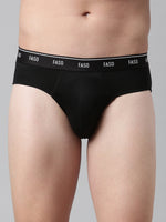Faso Men's Cotton Outer Elastic Brief (Pack of 2)