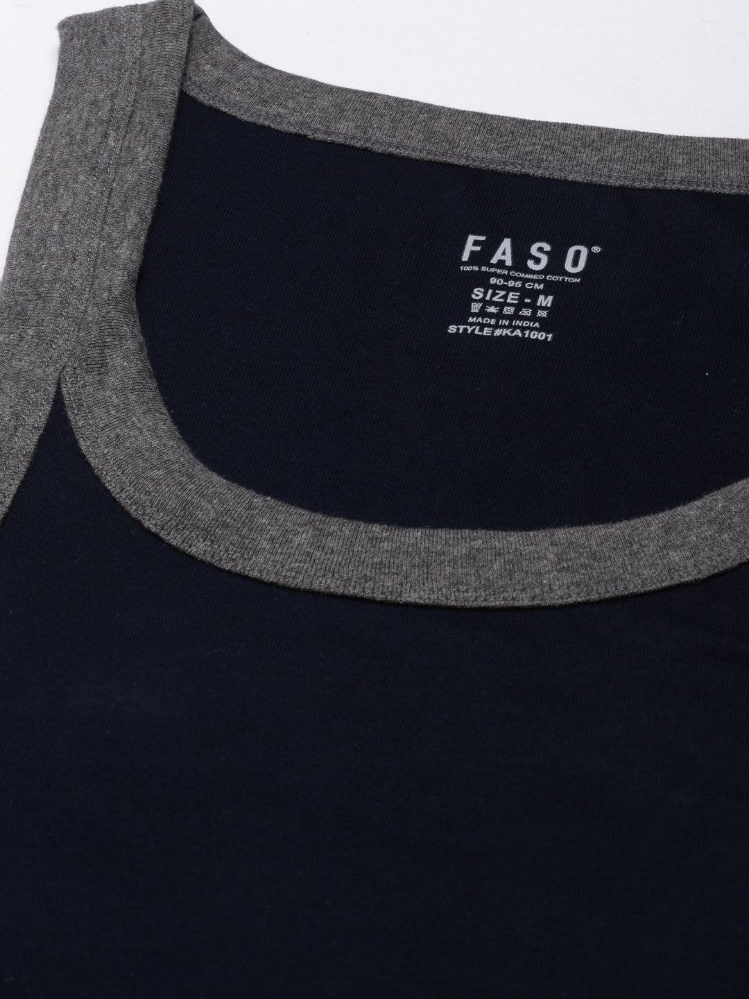 Faso Men's Cotton Racerback Color Vest