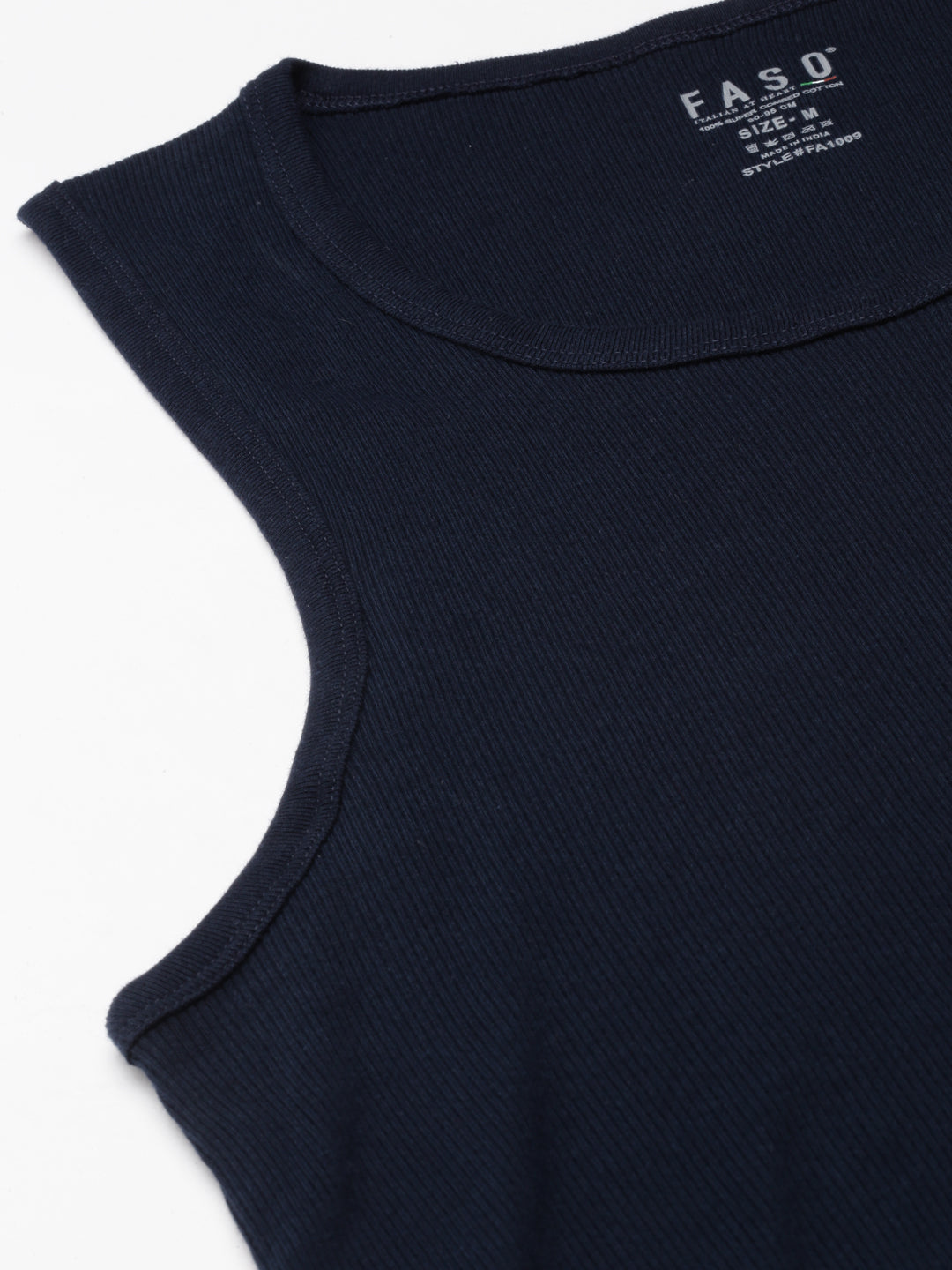 Faso Men's Cotton Rib Comfort Color Vest