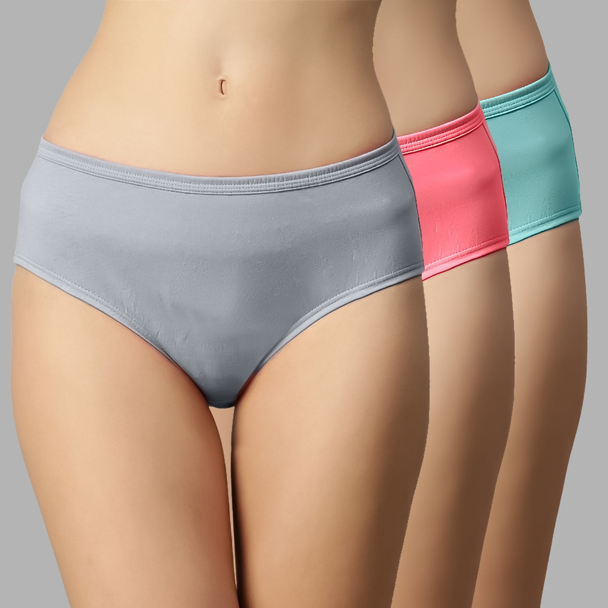 Faso Women's Cotton Inner Hipster (Pack of 3)
