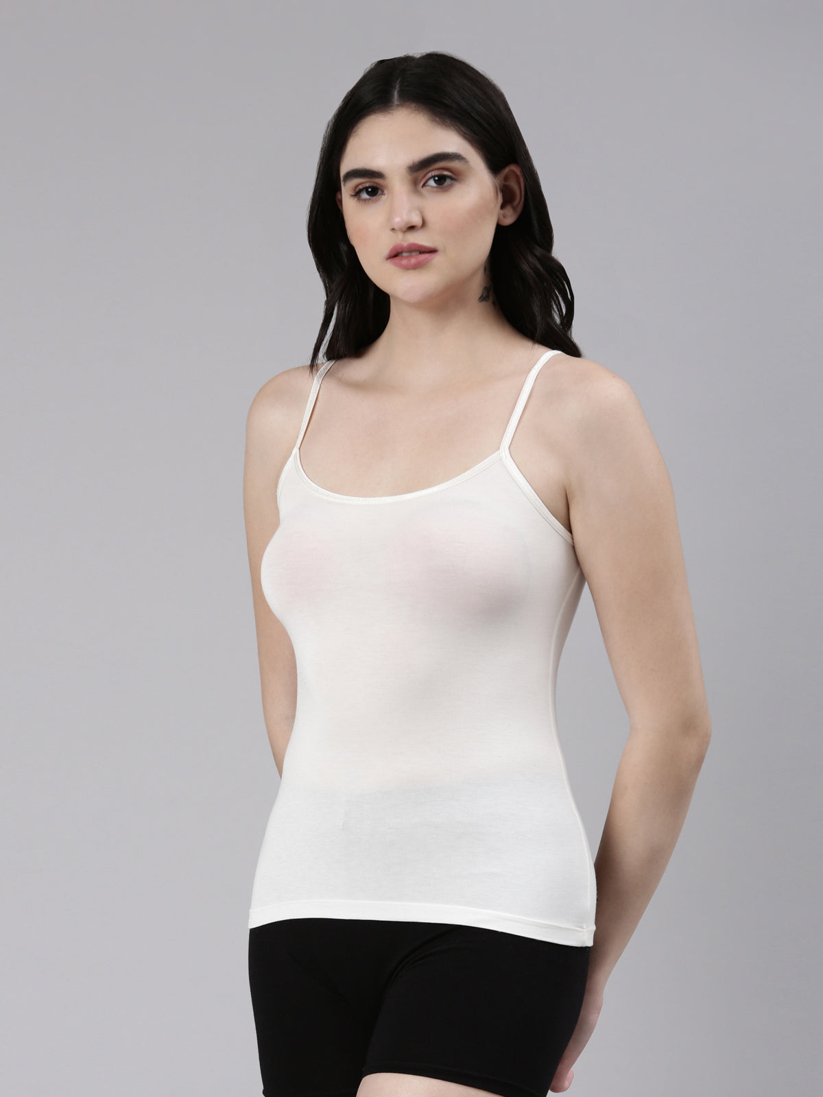 Faso Women's Cotton Stretch fabric Camisole