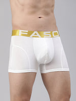 Faso Men's White Premium Micro Modal Trunk