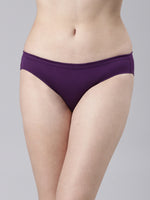 Faso Women's Cotton Inner Elastic Bikini (Pack of 2)