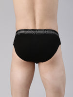 Faso Men's Cotton Contrast Rib Piping Brief (Pack of 2)