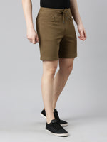 FASO Men’s Cotton Track Shorts with Denim Pocket