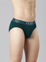 Faso Men's Printed Cotton Stretchable Brief