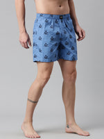 Faso Men's Cotton Printed Woven Boxer Shorts