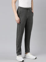 Faso Men's Cotton Side Seam Piping Track Pant