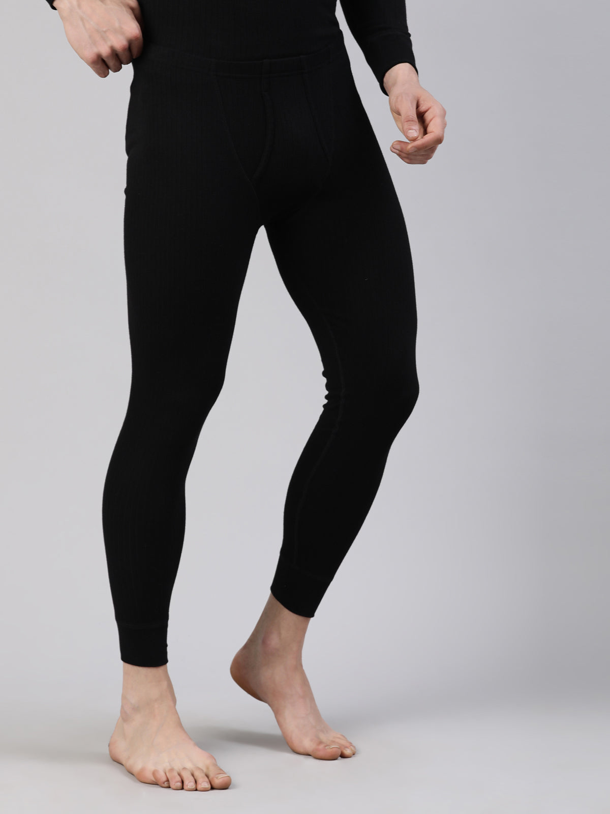 FASO Men’s Thermal Long Pants with Rib