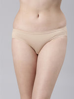 Faso Women's Cotton Inner Elastic Bikini (Pack of 2)