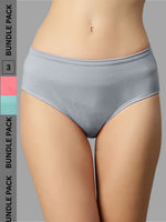 Faso Women's Cotton Inner Hipster (Pack of 3)