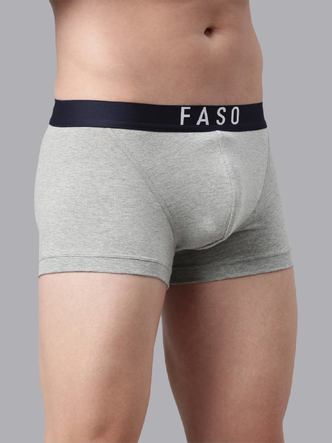 Faso Men's Cotton V-Front Shaped Stretchable Trunk