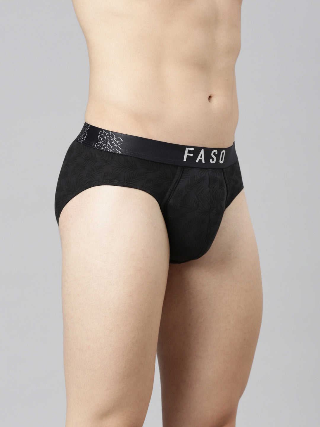 Faso Men's Printed Cotton Stretchable Brief