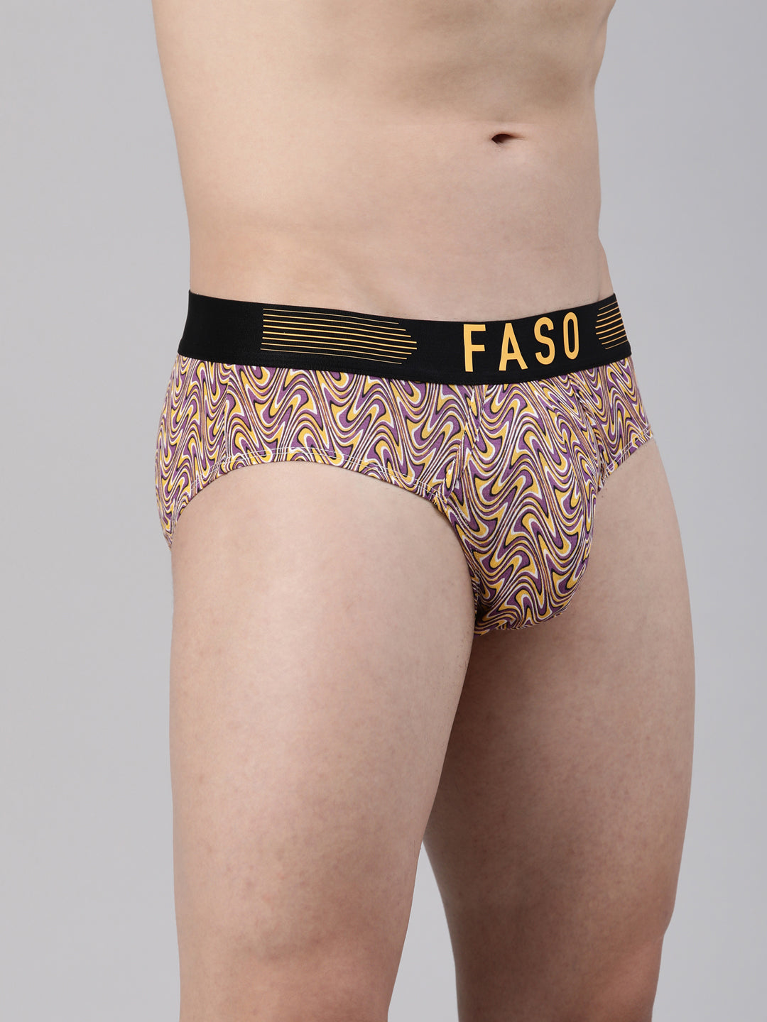 Faso Men's Premium Micro Modal Printed Brief