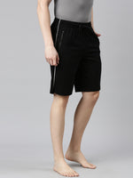 Faso Men's Cotton Side Seam Piping Bermuda Shorts