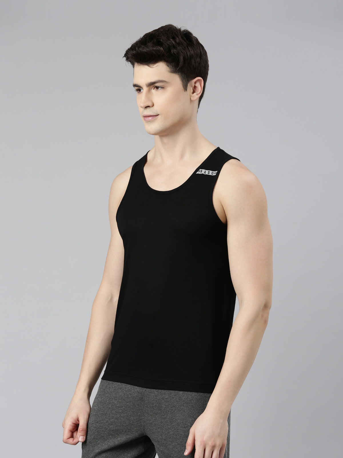 FASO Men’s Bamboo Cotton Fine Comfort Vest