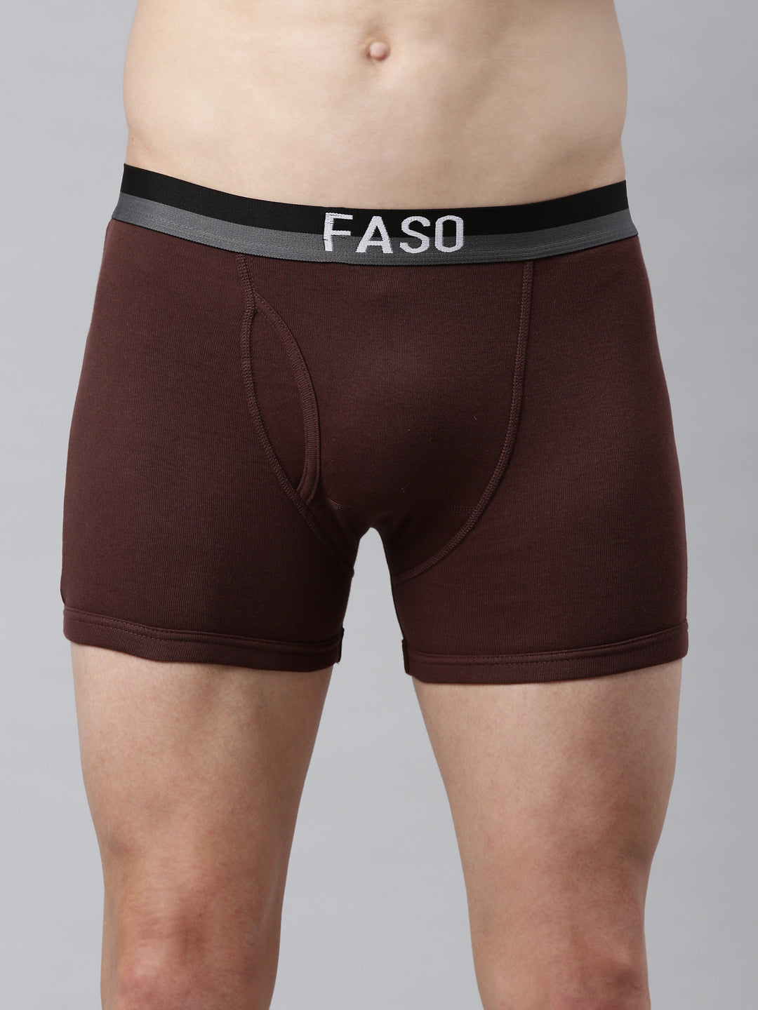 Faso Men's Cotton Outer Elastic Trunk (Pack of 2)