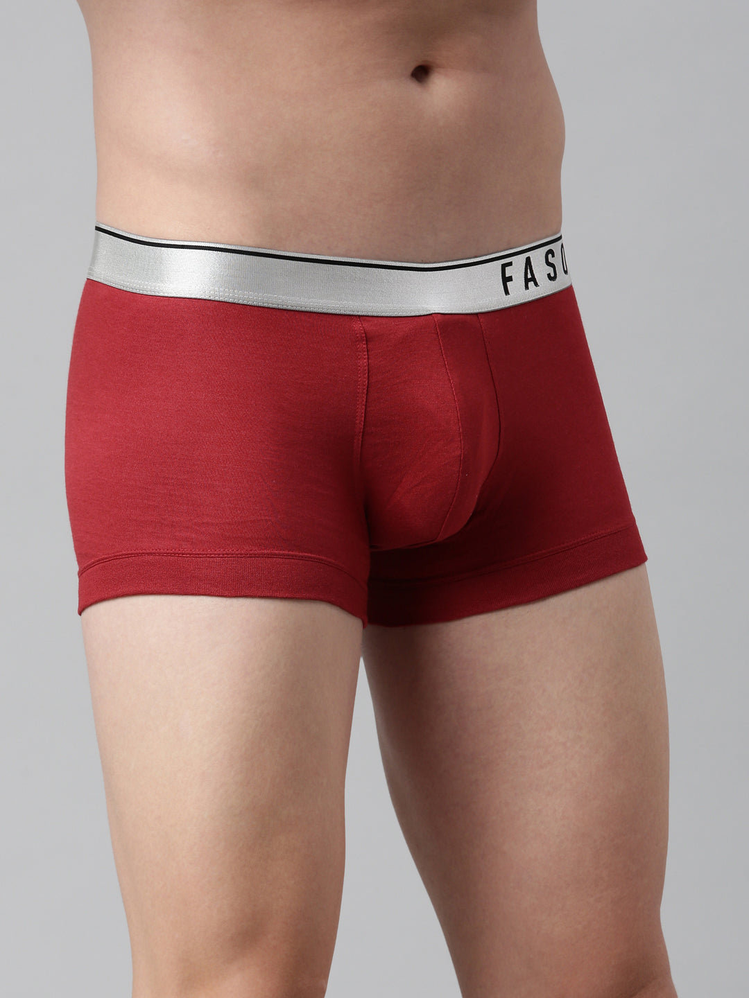 Faso Men's Cotton Modal Metalic Outer Elastic Trunk