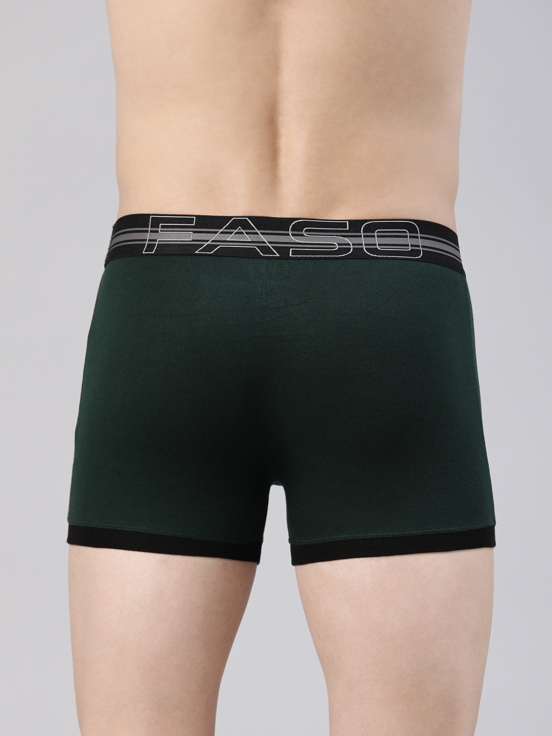 Faso Men's Cotton Contrast Binding Trunk (Pack of 2)