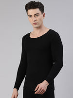 Faso Men's Round Neck Full Sleeve With Rib Thermal T-Shirt