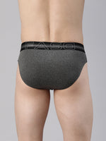 Faso Men's Cotton Contrast Rib Piping Brief (Pack of 2)