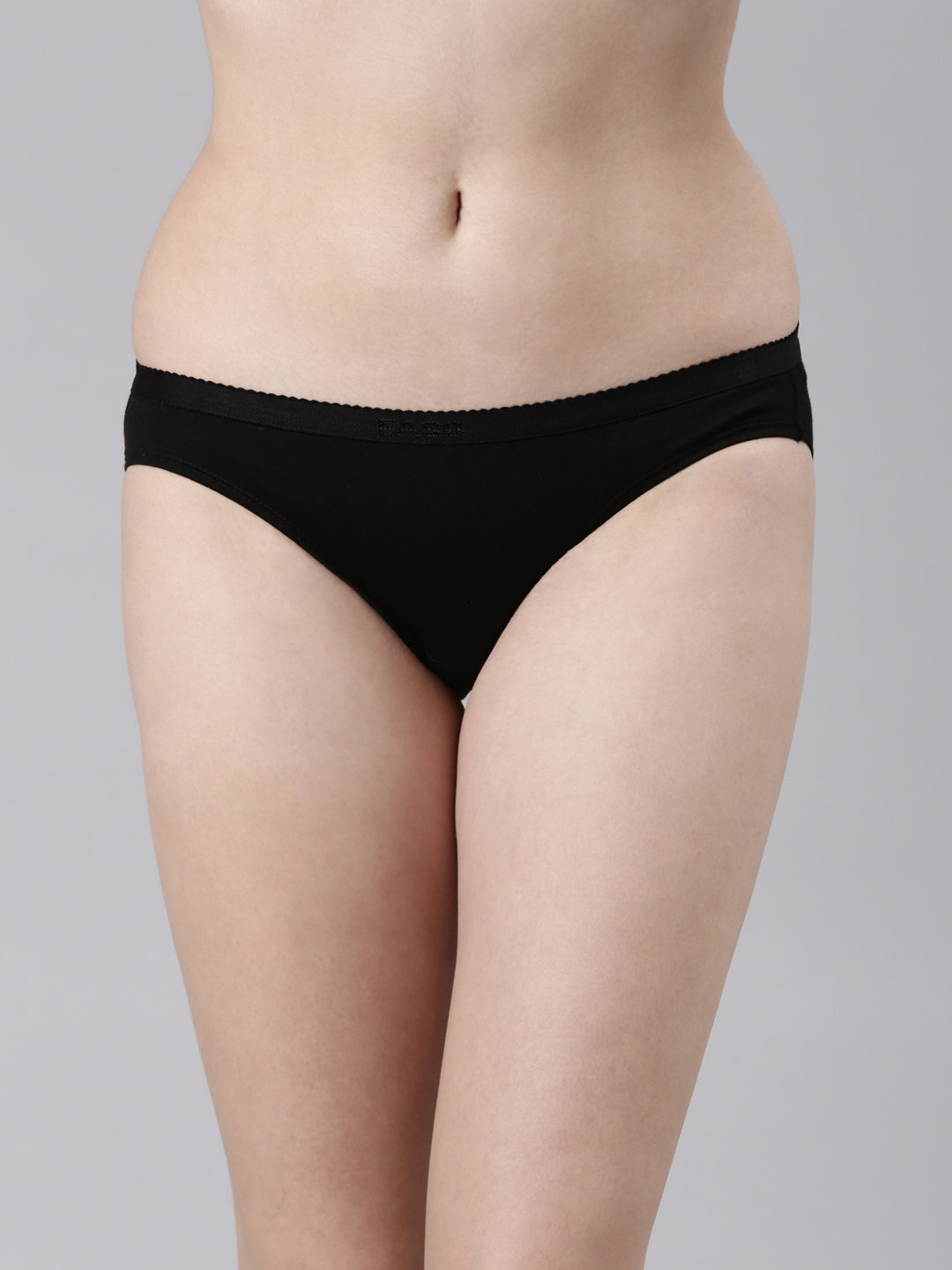 Faso Women's Cotton Outer Elastic Bikini (Pack of 2)