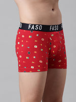 Faso Men's Cotton Printed Trunk