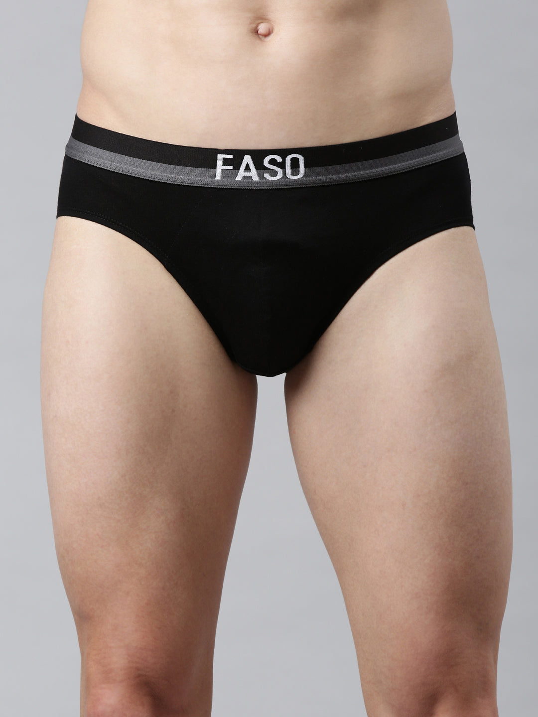 Faso Men's Cotton Outer Elastic Brief(Pack of 2)