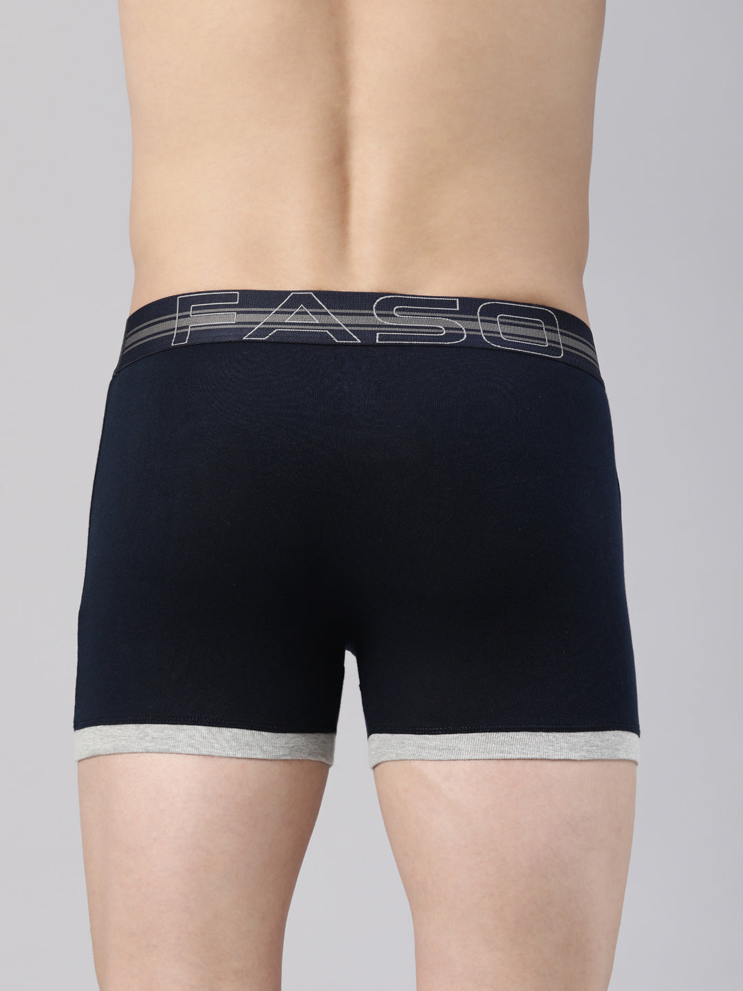 Faso Men's Cotton Contrast Binding Trunk (Pack of 2)