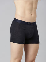 Faso Men's Cotton Outer Elastic All Over Print Trunk