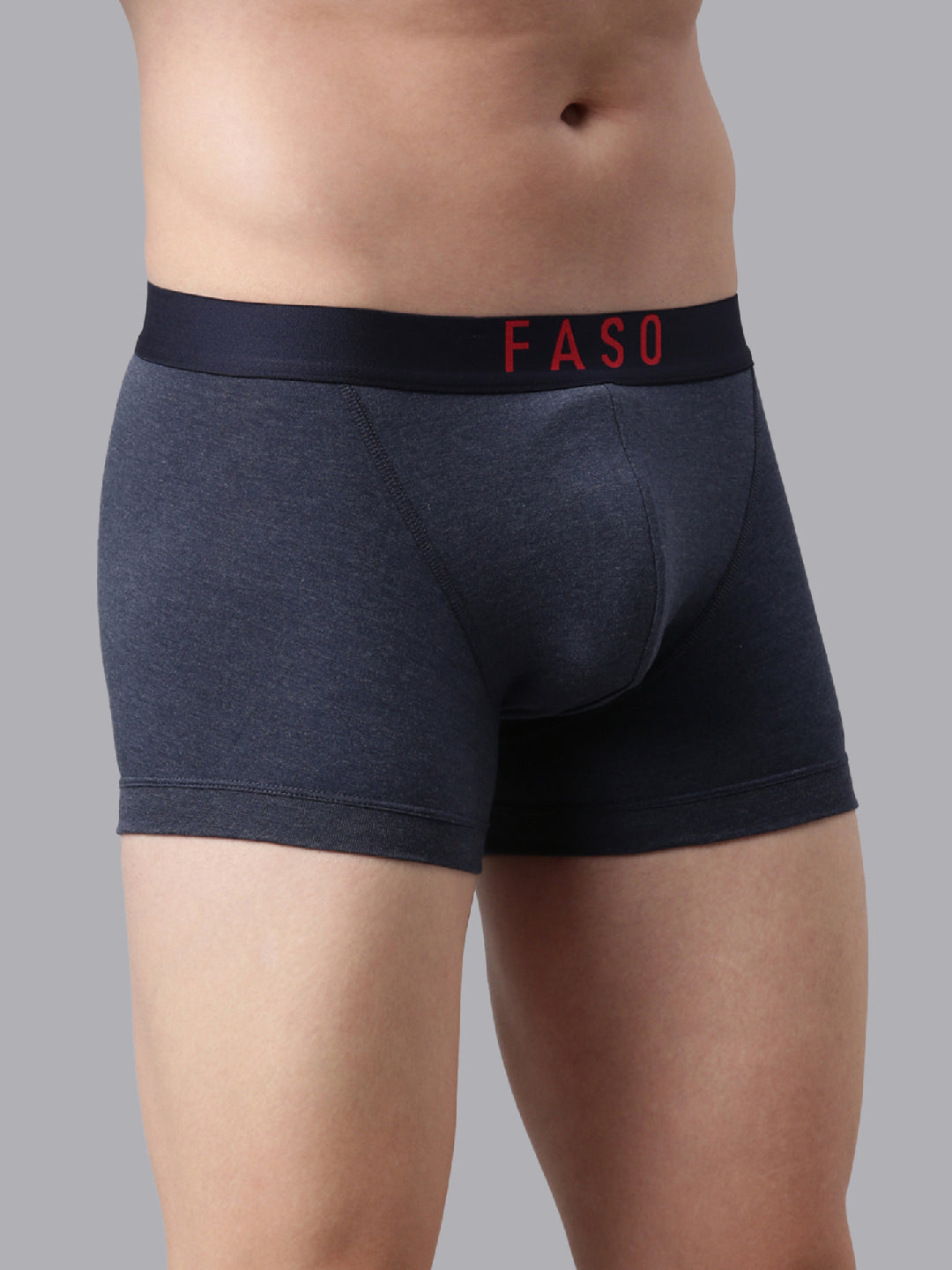 Faso Men's Cotton V-Front Shaped Stretchable Trunk