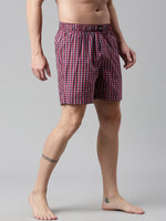 Faso Men's Cotton Printed Woven Boxer Shorts