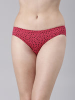 Faso Women's Cotton Inner Elastic Bikini (Pack of 2)