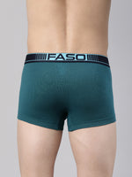 Faso Men's Cotton Neon Outer Elastic Trunk (Pack of 2)