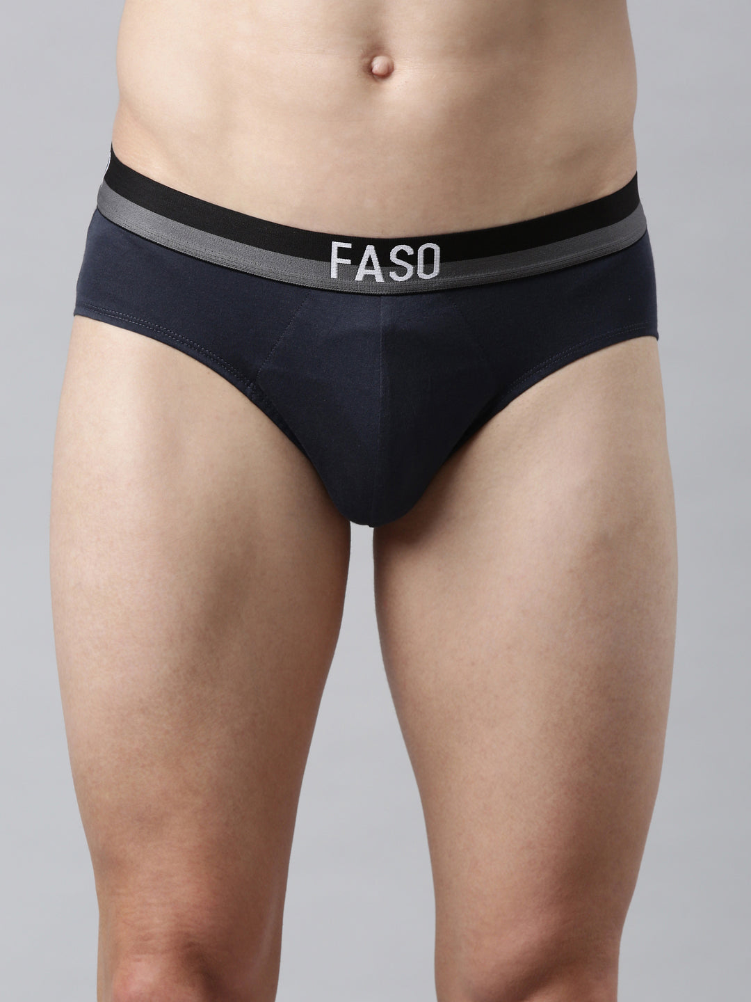 Faso Men's Cotton Outer Elastic Brief(Pack of 2)
