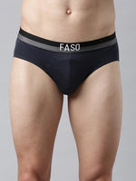 Faso Men's Cotton Outer Elastic Brief(Pack of 2)