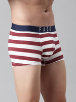 Faso Men's Cotton Yarn Dyed Striped Trunk