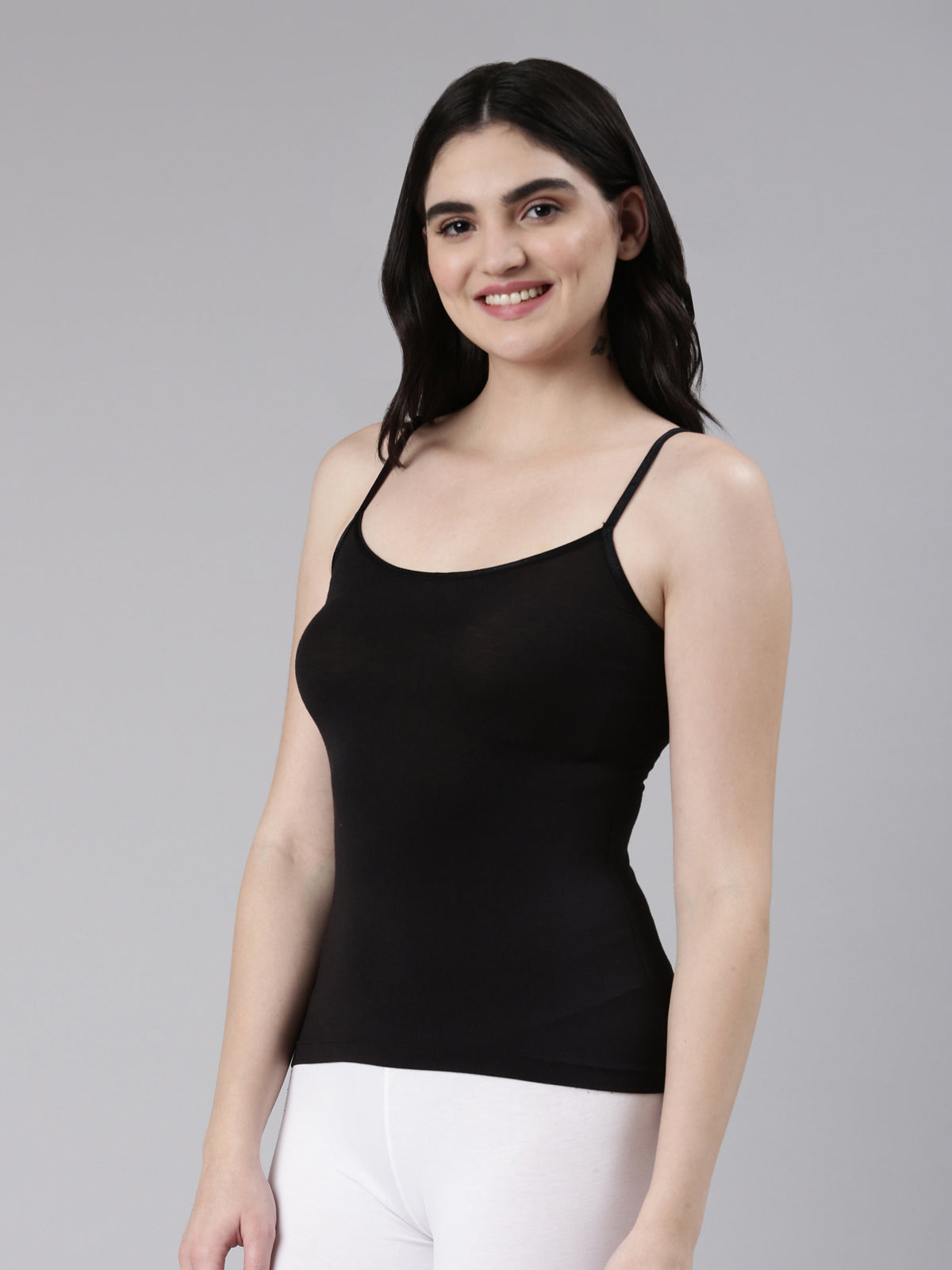 Faso Women's Cotton Stretch fabric Camisole