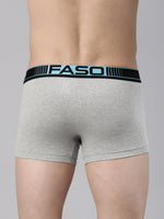 Faso Men's Cotton Neon Outer Elastic Trunk (Pack of 2)