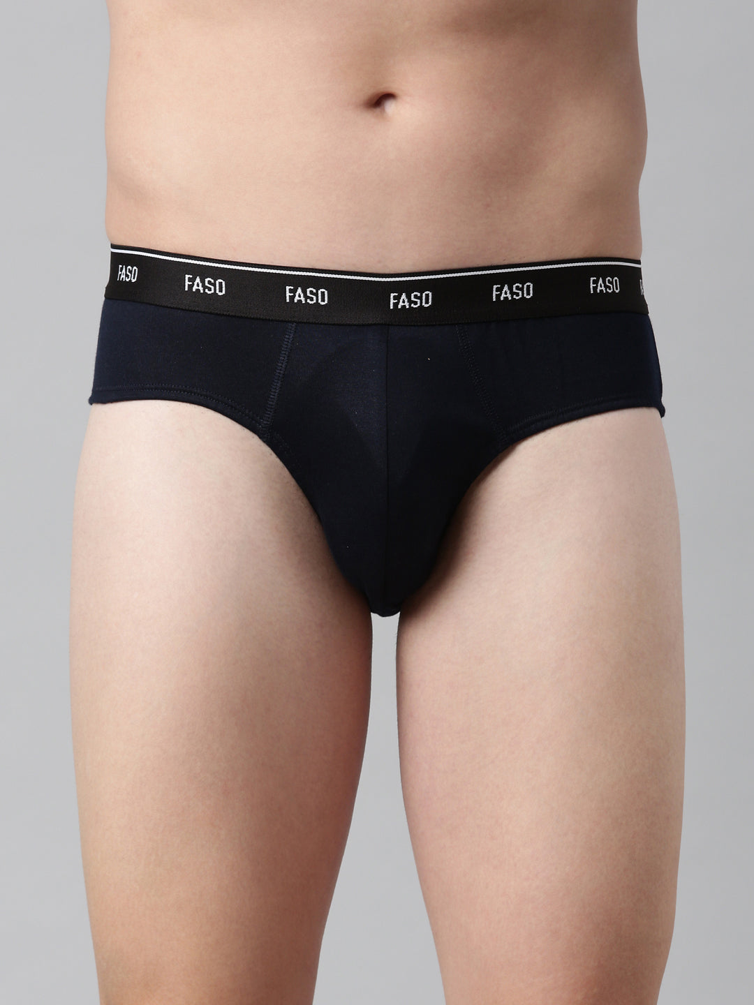 Faso Men's Cotton Outer Elastic Brief (Pack of 2)