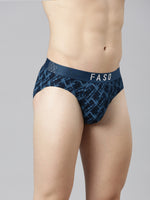 Faso Men's Printed Cotton Stretchable Brief